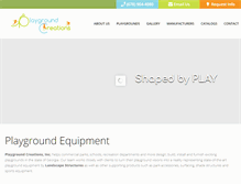 Tablet Screenshot of playgroundcreations.com